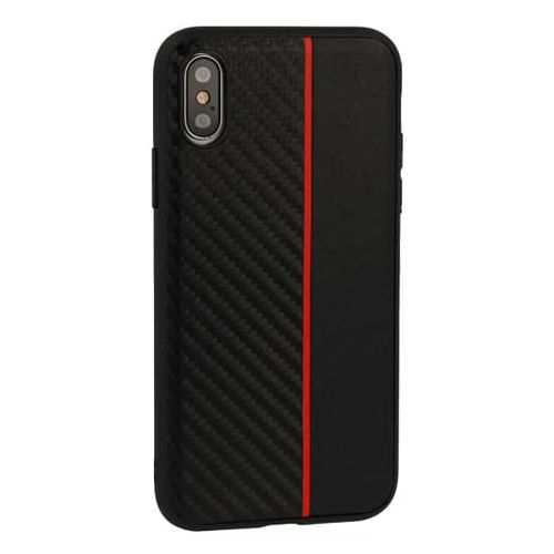 MOTO CARBON MASKICA ZA SAMSUNG GALAXY A6 2018 CRNA S CRVENOM TRAKOM slika 1