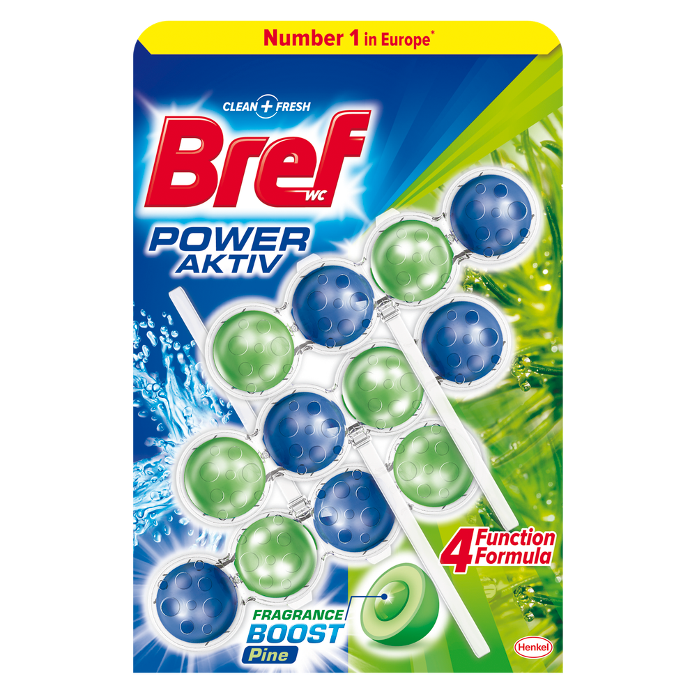 Bref Power Aktiv osvježivač WC šolje Pine 3x50g slika 1