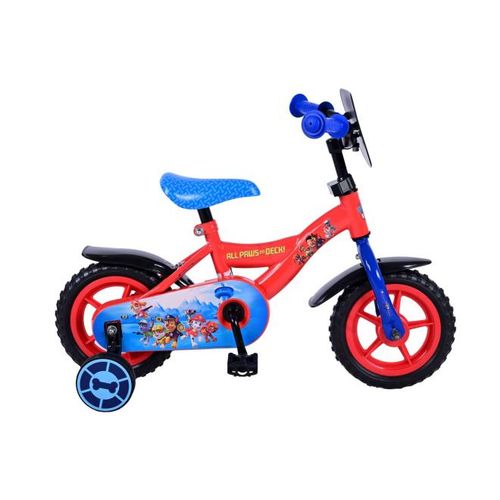 Dječji bicikl Paw Patrol 10" s fiksnim prijenosom - crveno-plavi slika 1