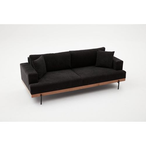 Atelier Del Sofa Trosjed, Antracit Crno, Liva - Anthracite, Copper slika 7