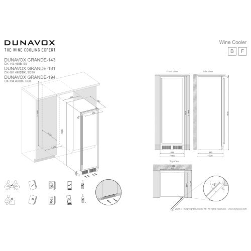 DX-194.490SSK DUNAVOX vinska vitrina slika 7