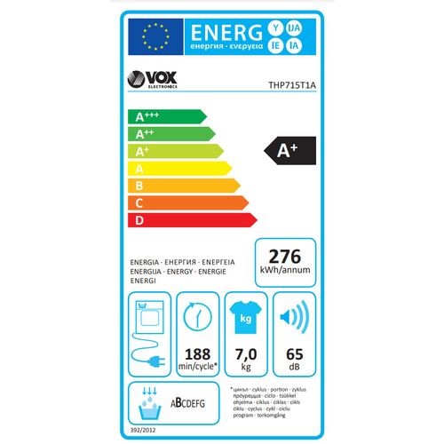 VOX sušilica rublja THP715T1A slika 3