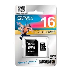 Micro SD Silicon Power 16GB SP016GBSTH010V10SP
