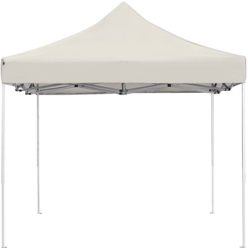 Profesionalni sklopivi šator za zabave aluminijski 4,5x3 m krem slika 34