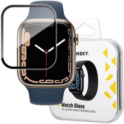Wozinsky Watch Glass hibridno staklo za Apple Watch 7/8 41mm crno slika 1