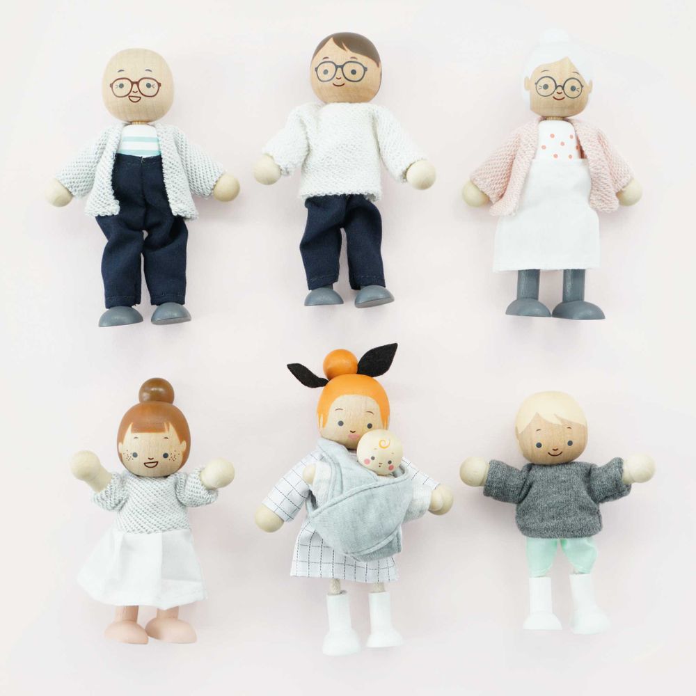 Le Toy Van Set drvenih figurica Moja porodica slika 6