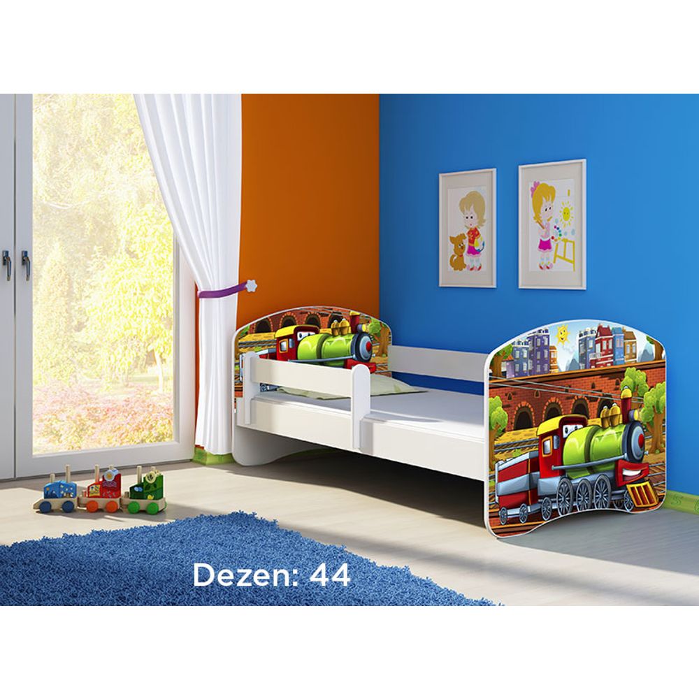 ACMA Dječiji krevet Acma II White - 160x80cm - Dezen 44 slika 2