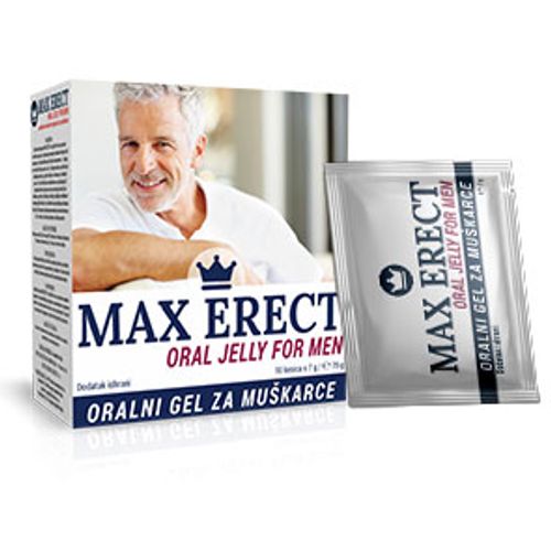 Max erect - oralni gel u kesicama za snaznu erekciju, 10 kesica slika 2