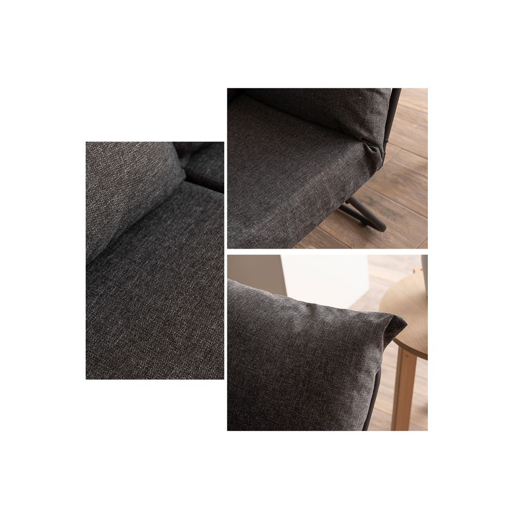 Viper Dvosjed - Tamno Siva Dvosjed Soffa na Razvlačenje slika 6
