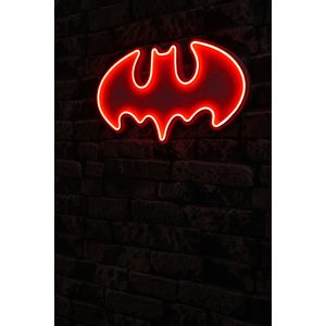 Wallity Ukrasna plastična LED rasvjeta, Batman Bat Light - Red