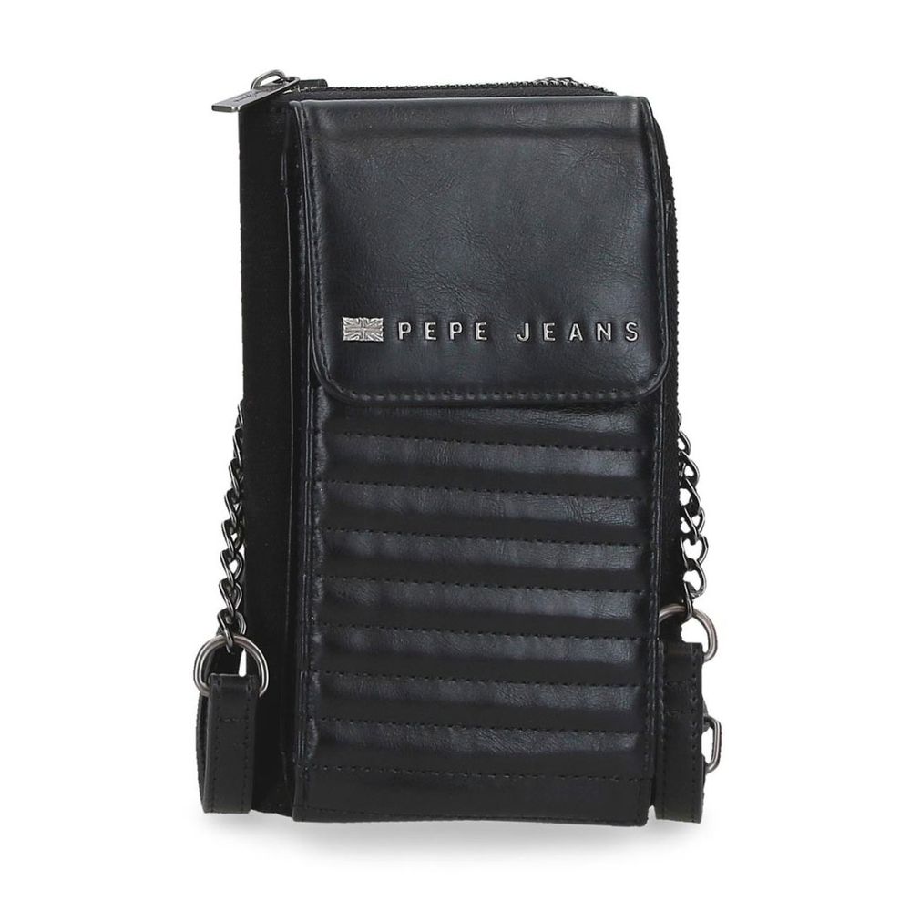 Pepe Jeans torba na rame za mobilni ženska Biker, crna slika 1
