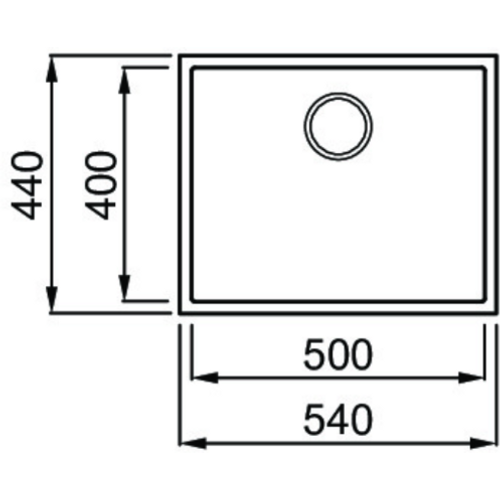 Elleci sudoper Quadra 105 Keratek Plus LKQ10586BSO slika 2