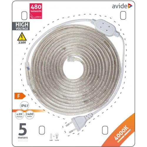 Avide LED SMD traka 5m 2400lm 4K 4.8W 60LED slika 2