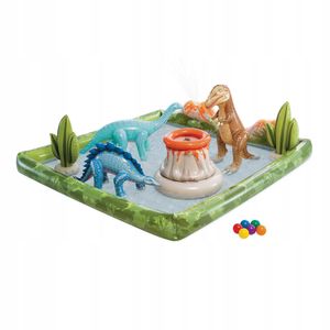 Intex Jurassic Adventure - centar za igru dimenzije: 2,01 m x 2,01 m x 36 cm 56132NP