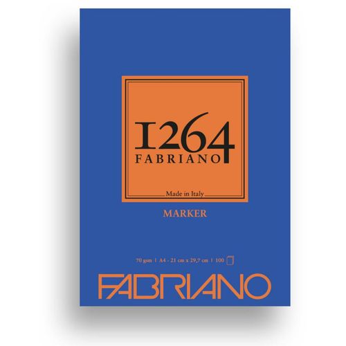 Blok Fabriano 1264 marker 21x29,7 (A4) 70g 100L ljepljen na vrhu 19100640 slika 2