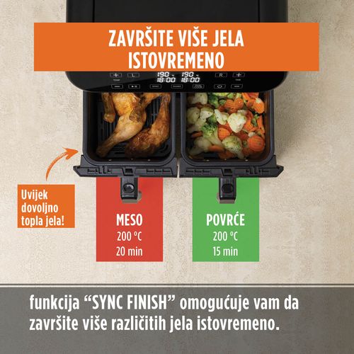 Friteza Rosmarino Infinity PRO XXL s dve korpe slika 5