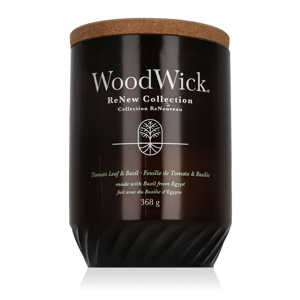 WoodWick ReNew Collection Scented candle Tomato Leaf &amp; Basil 368 g slika 1