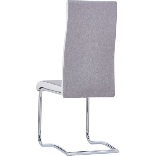Konzolne blagovaonske stolice od tkanine 6 kom svjetlosive slika 5