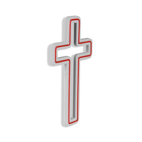 Wallity Ukrasna plastična LED rasvjeta, Cross Sign - Red slika 6