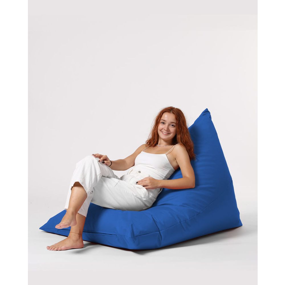 Piramida Veliki Krevet Pouf - Plavi Vrt Bean Bag slika 7