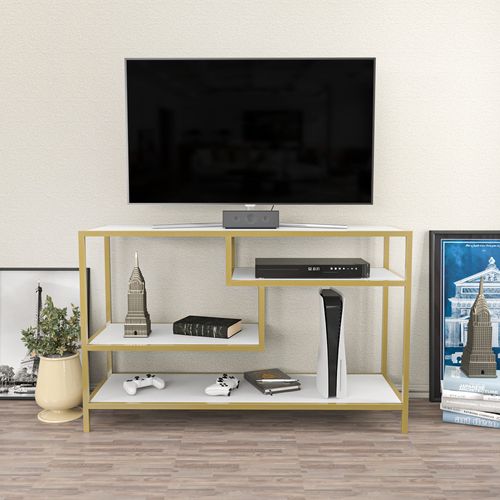Robbins - Gold, White Gold
White TV Stand slika 1