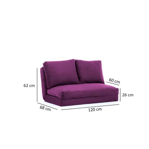 Atelier Del Sofa Dvosjed na razvlačenje TAIDA ljubičasta, Taida - Purple slika 2