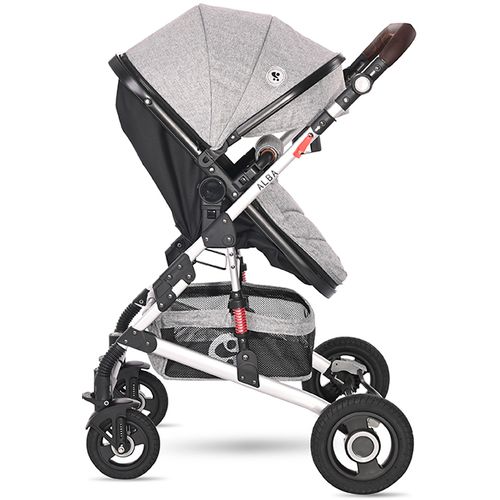 LORELLI ALBA PREMIUM Kolica 3u1 Opaline Grey: Košara + Autosjedalica + Zimska Navlaka (0mj+) - (do 15kg/96cm) slika 7