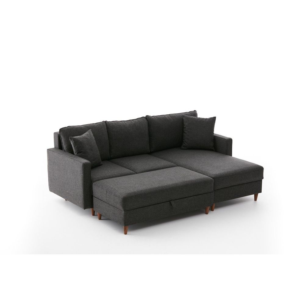 Eva Right - Ugao Sofa u Antracit Boji slika 6