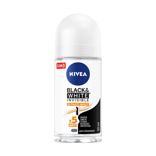 NIVEA Black&White Invisibe Ultimate Impact dezodorans roll-on 50ml slika 1