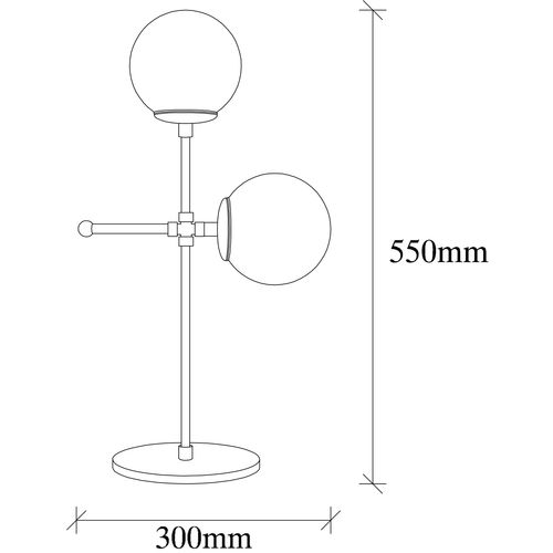 Mudoni-MR-954-1 Black Table Lamp slika 6