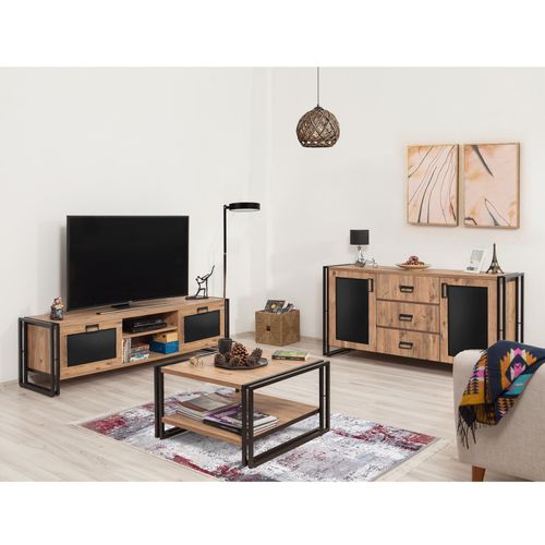 COSMO-TKM.15 Atlantic Pine
Black Living Room Furniture Set slika 1