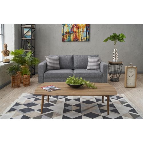 Atelier Del Sofa Dvosjed, Sivo, Kale Linen - Grey slika 4