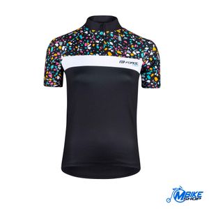 Force Majica kratkih rukava za biciklizam Rock Lady Black S