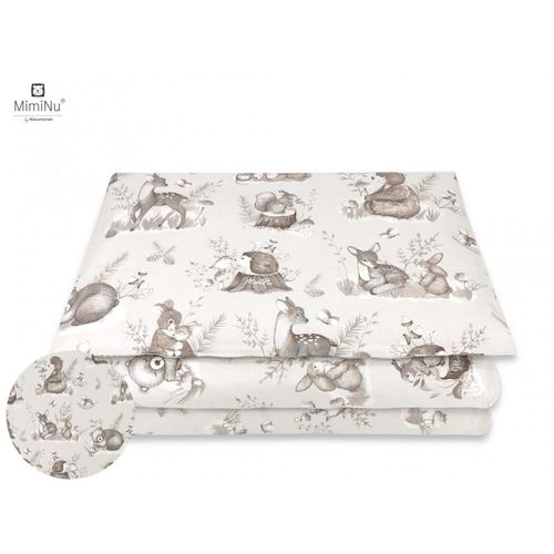 MimiNu Posteljina set 2 elem. Forest beige  (za krevetić 120x60 cm) slika 2