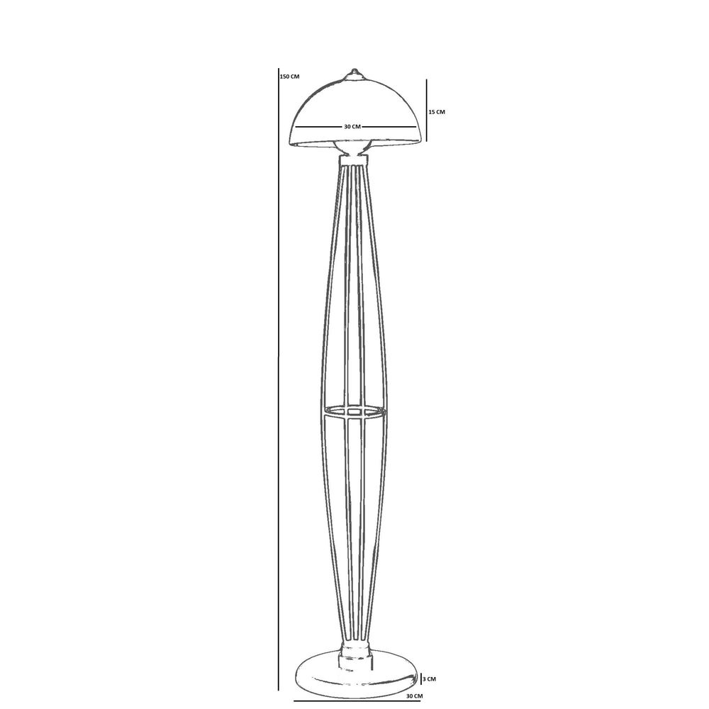 Opviq Podna lampa 478, siva slika 4