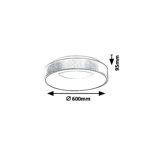 Rabalux Carmella,plafonjera,LED 50W, zlatna/bela slika 4