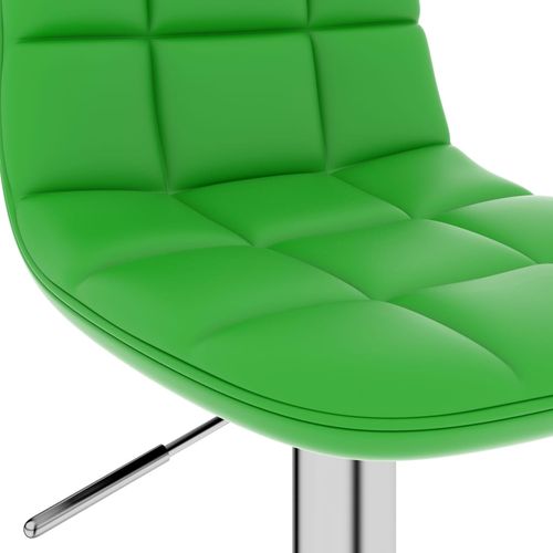 Barski stolac od umjetne kože zeleni slika 15