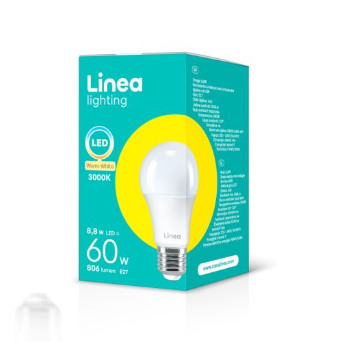 Linea LED sijalica 8,8W(60W) A60 806Lm E27 3000K slika 2