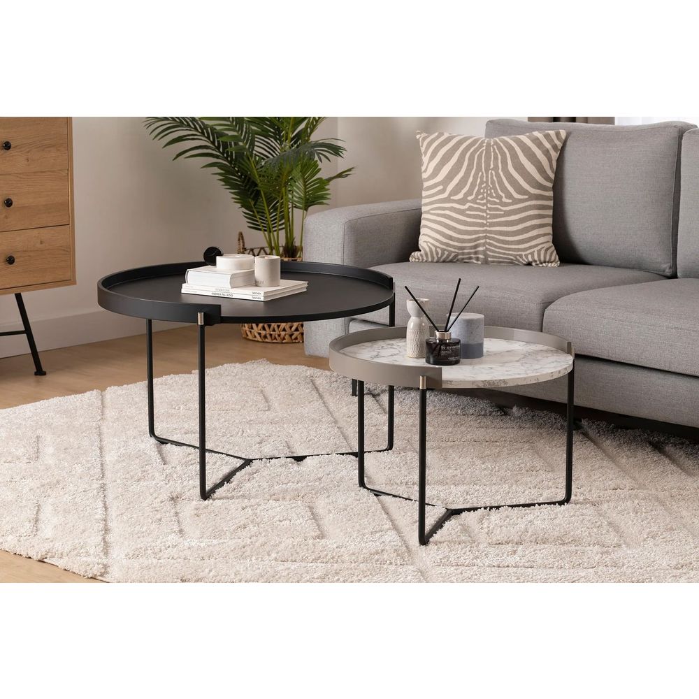 Nesting table Mandy - Set od 2 komada u antracit boji slika 1