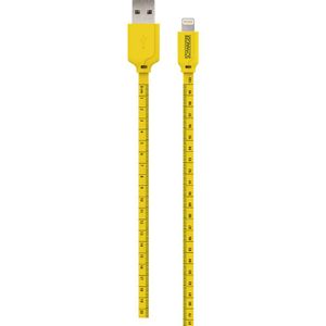 Schwaiger USB kabel USB 2.0 USB-A utikač, Apple Lightning utikač 1.20 m crna, žuta s oznakom po metru WKL10511