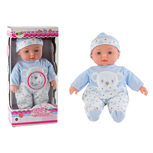 Lutka beba - Plava pidžama s medvjedićem, šešir, zvukovi