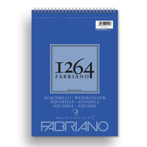 FABRIANO blok 1264 watercolour 21x29,7 (a4) 300g 30l spiralni top side 19100649