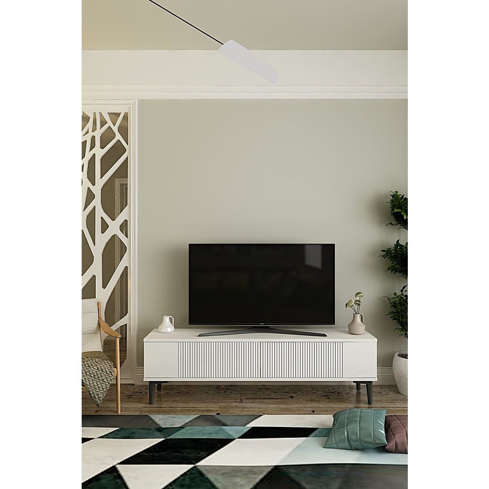 TV Stalak Corsa 120 u bijeloj boji slika 1