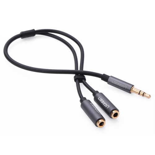 Ugreen adapter 3.5mm (M) na 2x 3.5mm (Ž) Audio Splitter - crni slika 1