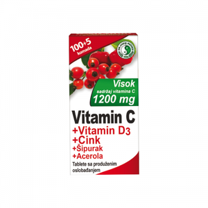 Vitamin C 1200 mg kompleks 105 tableta – imunitet i antioksidansi