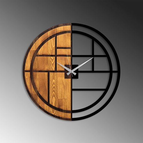 Wall Walnut
Black Decorative Wooden Wall Clock slika 5