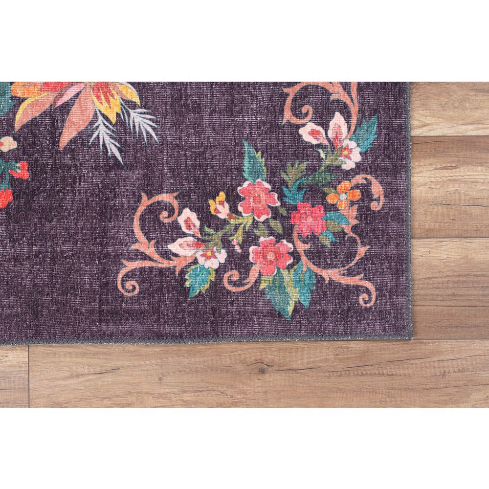 Soul Chenille - Crni AL 305 Višebojni Hodnički Tepih (75 x 150 cm) slika 3