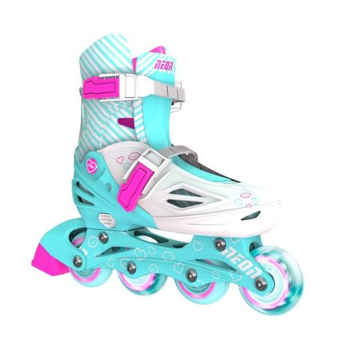 Yvolution Neon Inline Roleri 34-37 Tirkizno Roze slika 2