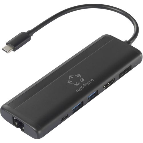 Renkforce RF-5239502 USB-C® priključna stanica Pogodno za marku (priključne stanice za prijenosno računalo): Universal  USB-C® Power Delivery slika 1