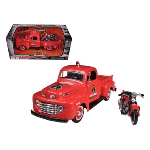 Maisto auto 1:24 1948 Ford F-1 Pickup + 1:24 1936 EL Knucklehead 32191 slika 1